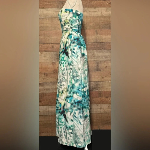 PARKER Bayou Strapless Silk Maxi Dress Women's size Medium Wedding Formal Party - Picture 4 of 11